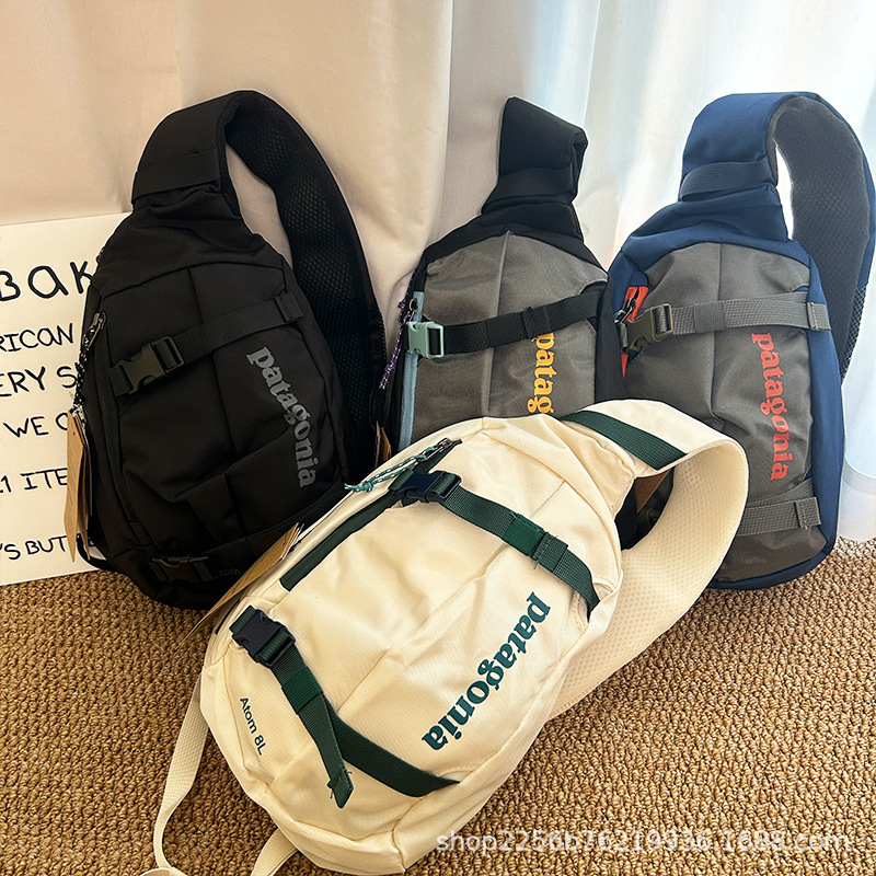 Спортна гръдна чанта за открити спортове с голям капацитет, дишащ Oxford плат, водоустойчива, презрамка през рамо