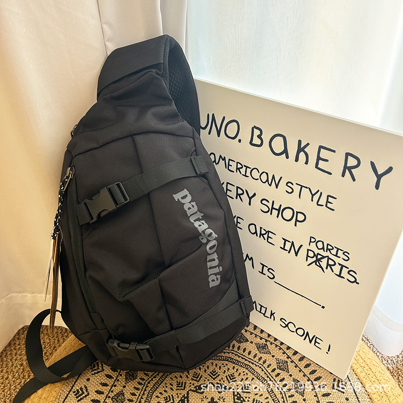 Спортна гръдна чанта за открити спортове с голям капацитет, дишащ Oxford плат, водоустойчива, презрамка през рамо