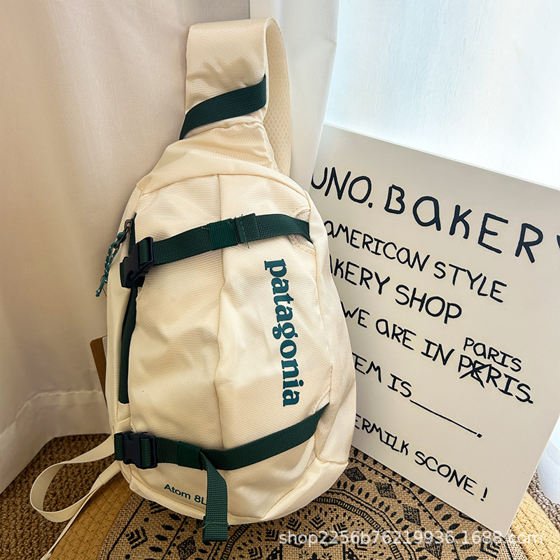 Спортна гръдна чанта за открити спортове с голям капацитет, дишащ Oxford плат, водоустойчива, презрамка през рамо