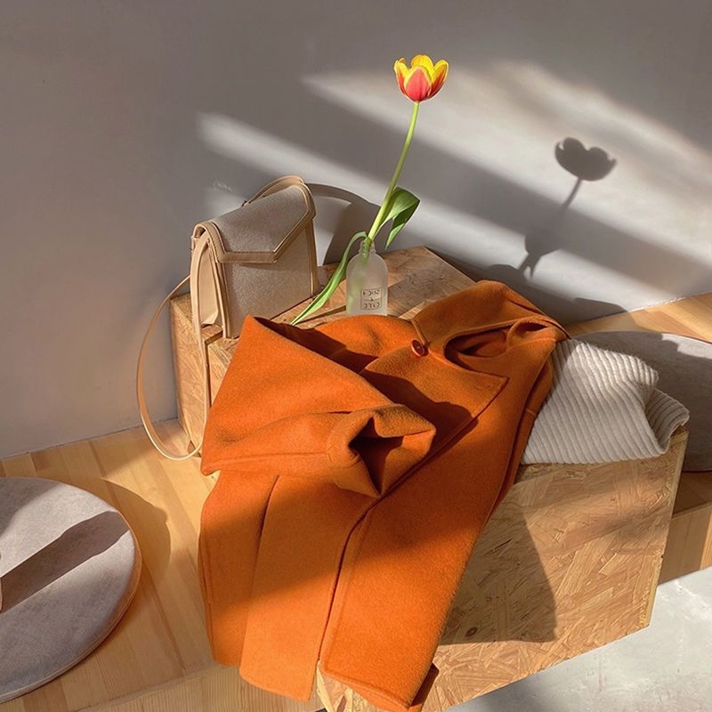 Дамско палто с качулка от Chenille, свободен силует, къс модел, ръкави 5/8