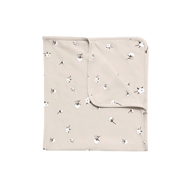 Kétszintes pamut baba takaró 95%+ pamut, újszülötteknek és 3 éves korig, minden évszakban, babakocsihoz, virágos és pöttyös mintával