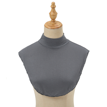 Uniszex pamut műgalléros sálkészlet – monokróm, 95% pamut, szélesség 37–38 cm, dekoratív kiegészítő