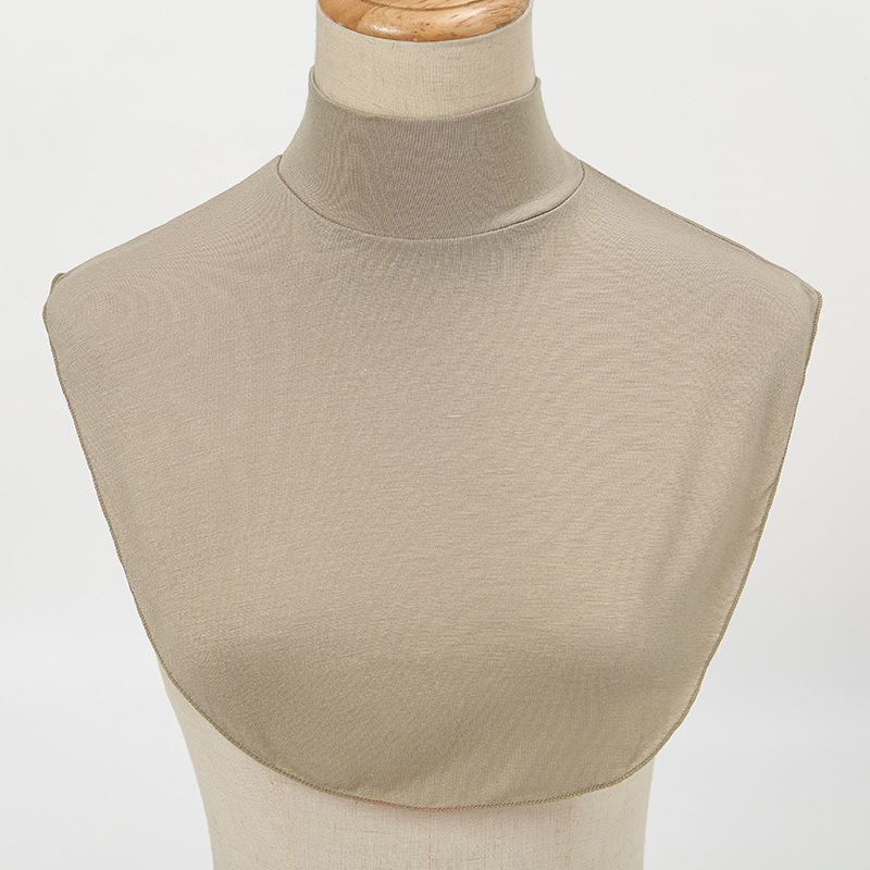 Uniszex pamut műgalléros sálkészlet – monokróm, 95% pamut, szélesség 37–38 cm, dekoratív kiegészítő