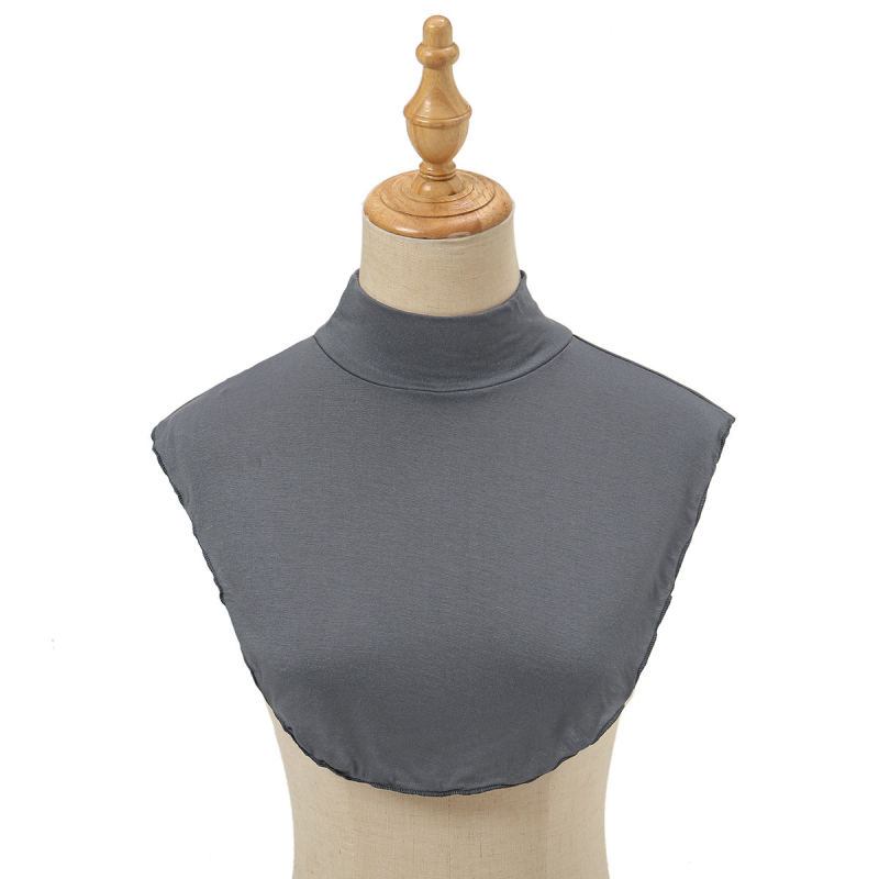 Uniszex pamut műgalléros sálkészlet – monokróm, 95% pamut, szélesség 37–38 cm, dekoratív kiegészítő