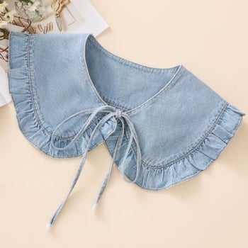 Női gyöngyös hamis gallér pulóverekhez és ingekhez, poliészter fonal, felnőttek, 2025 ősz