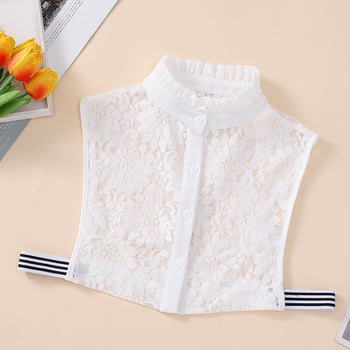 Női gyöngyös hamis gallér pulóverekhez és ingekhez, poliészter fonal, felnőttek, 2025 ősz