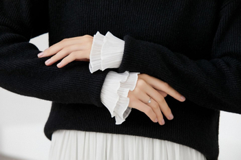 3D Δαντελένια μανσέτα για γυναίκες, νάιλον δαντέλα, διακοσμητικό αξεσουάρ, όλες οι εποχές, κυκλοφορία άνοιξη 2025