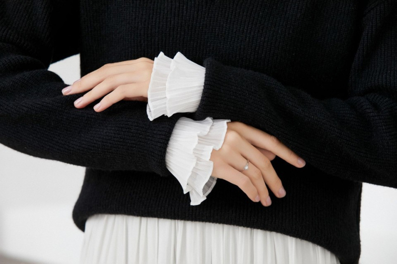 3D Δαντελένια μανσέτα για γυναίκες, νάιλον δαντέλα, διακοσμητικό αξεσουάρ, όλες οι εποχές, κυκλοφορία άνοιξη 2025