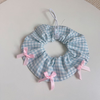 Υφασμάτινο φουλάρι-μπιμπ για γάτες και σκύλους | Σχέδιο με καρδιά, χρωματικά μπλοκ και πουά | Χαλαστό στυλ (Υλικό: ύφασμα; Κατηγορία: Ρούχα κατοικίδιων)