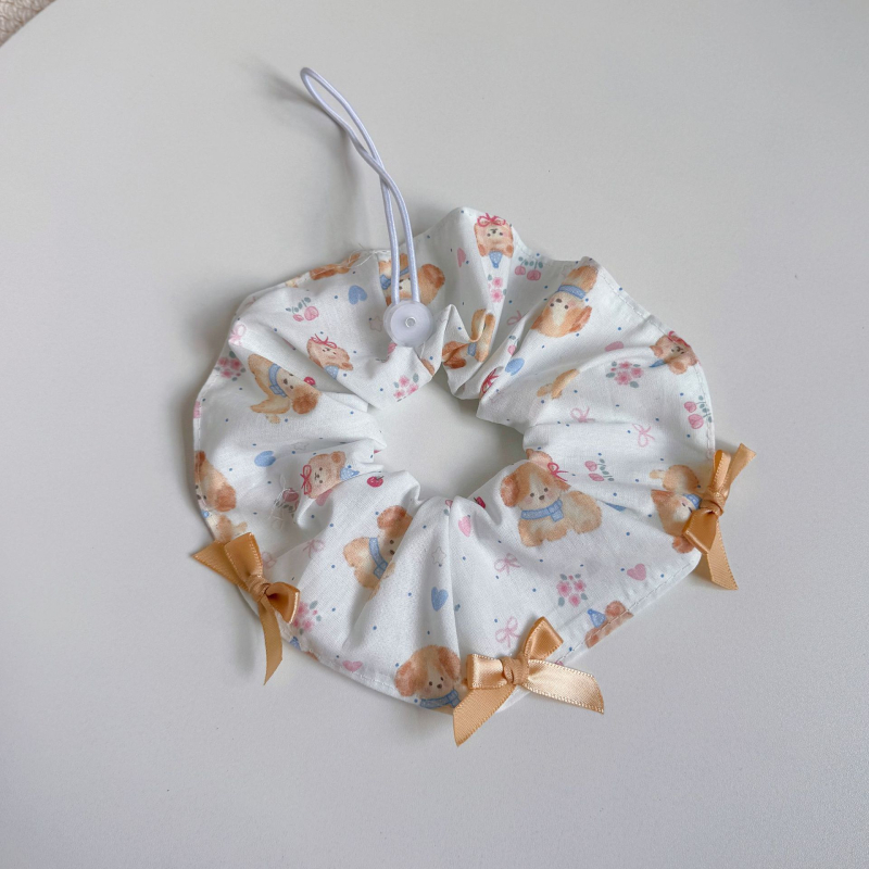 Υφασμάτινο φουλάρι-μπιμπ για γάτες και σκύλους | Σχέδιο με καρδιά, χρωματικά μπλοκ και πουά | Χαλαστό στυλ (Υλικό: ύφασμα; Κατηγορία: Ρούχα κατοικίδιων)