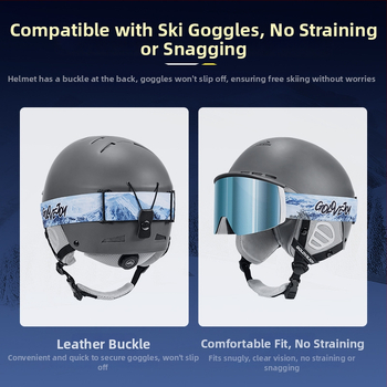 Унисекс ски каска за спортове на открито – ултра лека ABS, Golovejoy TK02, печатано лого, възможност за персонализиране