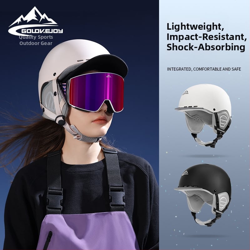Унисекс ски каска за спортове на открито – ултра лека ABS, Golovejoy TK02, печатано лого, възможност за персонализиране