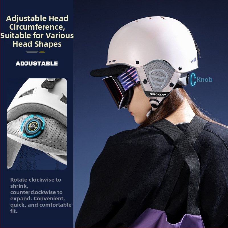 Унисекс ски каска за спортове на открито – ултра лека ABS, Golovejoy TK02, печатано лого, възможност за персонализиране