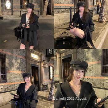 Női gyapjú kabát kapucnival, bő fazon, középhosszú (65-80 cm), 70-80% gyapjú, fűzős záródás