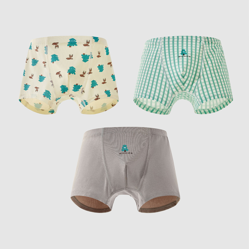 Gyerekek antibakteriális alsóneműk, 7A, pamut-modál keverék, 47,5% pamut, 47,5% Tencel Modal, 5% elasztán, középmagas derekú, 3–8 éveseknek