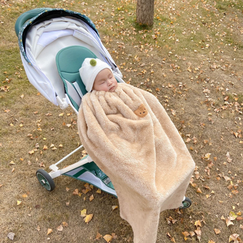 Κουβέρτα καροτσιού μωρού - Αντιανεμικό πάπλωμα, φλάνελ, για νεογέννητα, φθινοπωρινό-χειμερινό