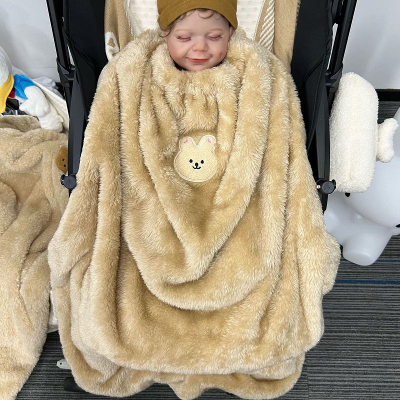 Κουβέρτα καροτσιού μωρού - Αντιανεμικό πάπλωμα, φλάνελ, για νεογέννητα, φθινοπωρινό-χειμερινό