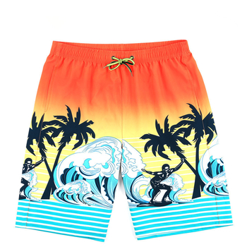 Ανδρικά μαγιό σε στυλ briefs, με εκτύπωση, ύφασμα πολυεστέρα που στεγνώνει γρήγορα, επένδυση πολυεστέρα