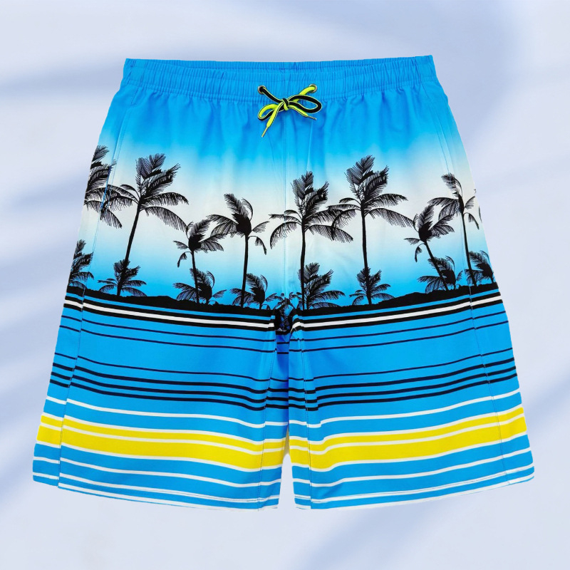 Ανδρικά μαγιό σε στυλ briefs, με εκτύπωση, ύφασμα πολυεστέρα που στεγνώνει γρήγορα, επένδυση πολυεστέρα