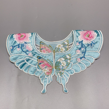 Gyerekeknek szóló Hanfu öltözet felhő- váll hímzé és pillangó motívummal, poliészter anyag+bélés, stílus: Új kínai/antik, gyerekeknek, egyedi csomagolás