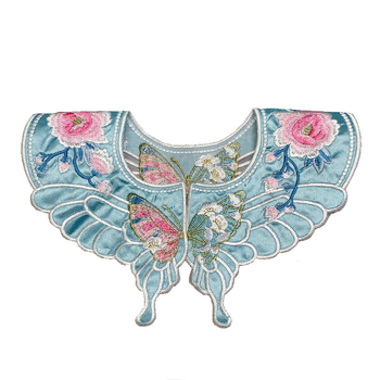 Gyerekeknek szóló Hanfu öltözet felhő- váll hímzé és pillangó motívummal, poliészter anyag+bélés, stílus: Új kínai/antik, gyerekeknek, egyedi csomagolás