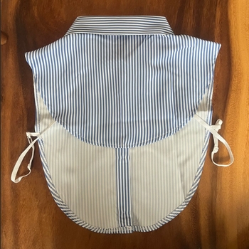 Levehető hamis gallér, csíkos minta, poliészter szálból készült külső, poliészter bélés, stil 4, 2025 tavasz