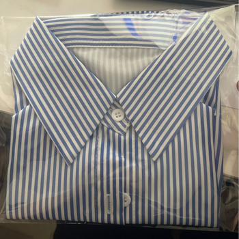 Levehető hamis gallér, csíkos minta, poliészter szálból készült külső, poliészter bélés, stil 4, 2025 tavasz