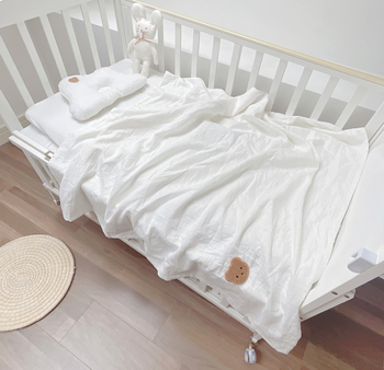 Géz anyagú babatakaró – 100% pamut, újszülöttnek, egész éves viselés, INS stílus