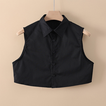 Pluszméretű levehető pamut gallér formális ingekhez, álló gallér — Felnőttek, 2025 tavasz