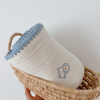 Κορεατικού στυλ κουβέρτα ύπνου για μωρά με κέντημα κουταβιού, 100–200 g, 100% βαμβάκι, άνοιξη-καλοκαίρι