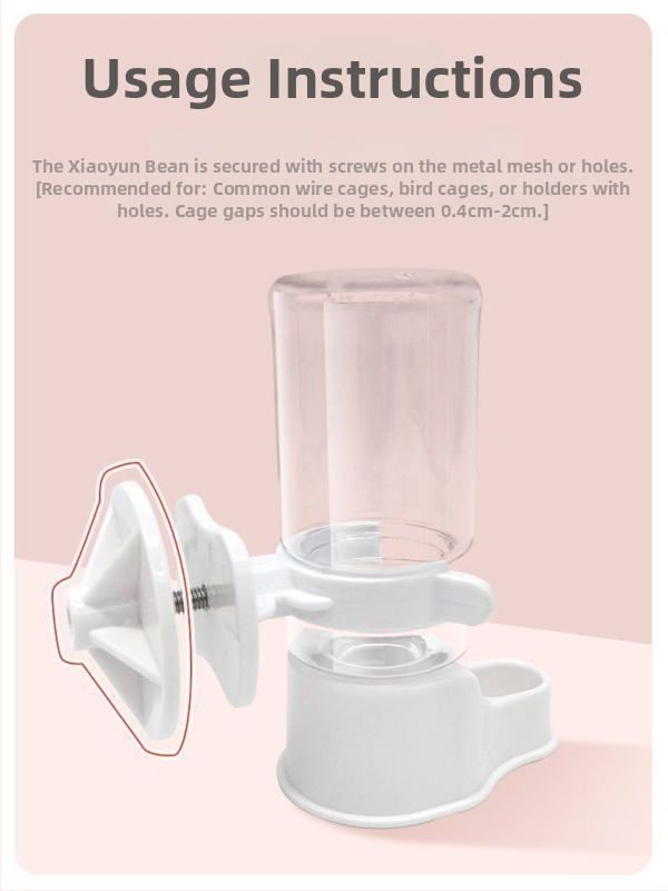 Zavesiteľný vodný dávkovač s tichým sifónom pre malé domáce zvieratá (Materiál: Iný; Pôvod: Iný; Import: Nie; Značka: Iná; Kategória: Krmivá pre domáce zvieratá)