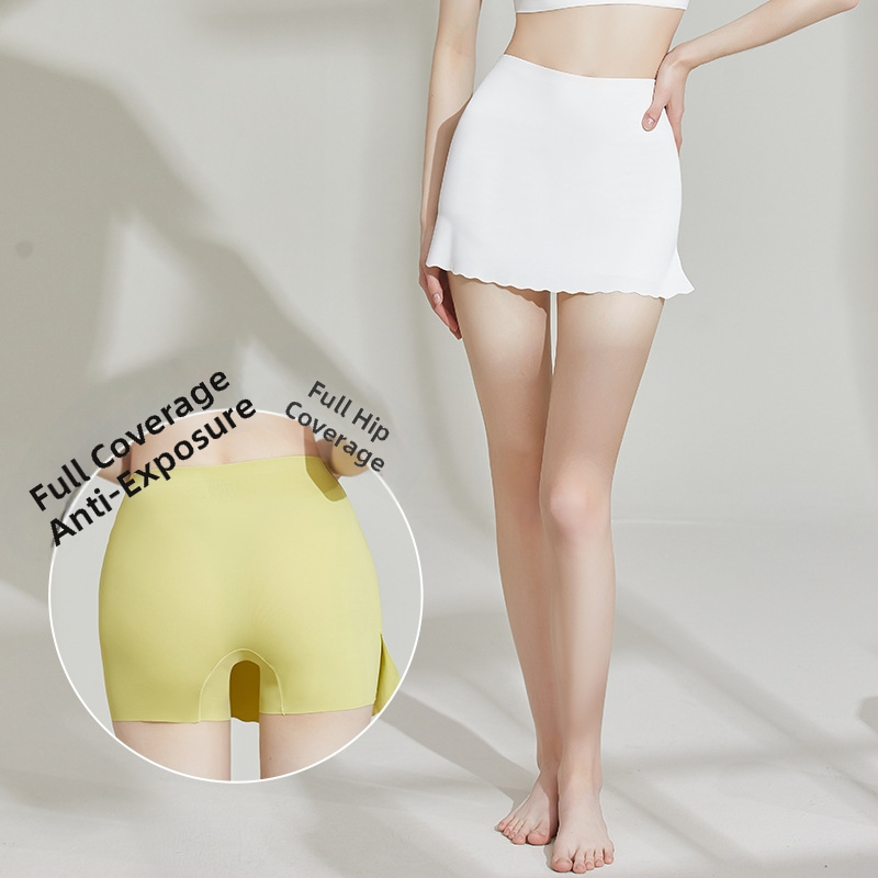 Ασφαλείς παντελόνες μέσης ύψους, διπλό κάλυμμα σε τριγωνική ζώνη, νάιλον κολάν χωρίς διαφάνεια, καβάλος με βαμβακερή επένδυση