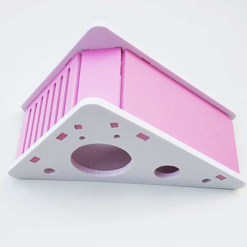 Hörcsög alvóház játéka fészekkel, rejtekhellyel és csúszdával — PVC, 90 g, hörcsögöknek