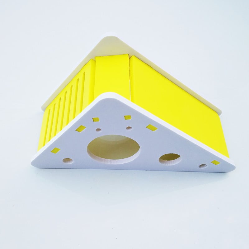 Hörcsög alvóház játéka fészekkel, rejtekhellyel és csúszdával — PVC, 90 g, hörcsögöknek