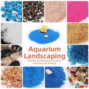 Pietre de peisaj Sensen pentru acvarii, 500 g, pachet 100 buc.