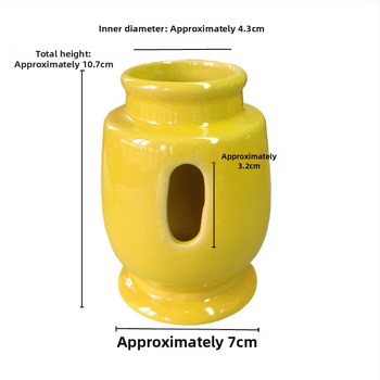 Hamster – sticlă ceramică de apă, bol de hrană și fântână cu bilă pe suport