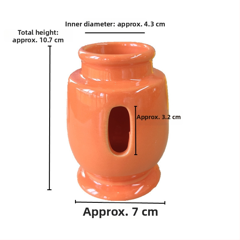 Hamster – sticlă ceramică de apă, bol de hrană și fântână cu bilă pe suport