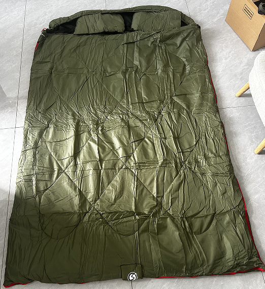 Spavaća vreća za dvije osobe, pamuk flanel tkanina, 210T poliester podstava, stil omotnice, za odrasle