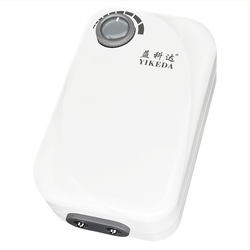 Yikoda αντλία οξυγόνου ενυδρείου, ήσυχη και ισχυρή οξυγονωτική συσκευή, μοντέλο QB, βάρος 0.24/0.44/0.78/1.43 kg