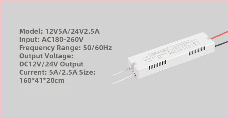 LED prepínacie napájanie s gumovým puzdrom, vstup 12V, výstup 6/12/24/36W, IP20, CE certifikované