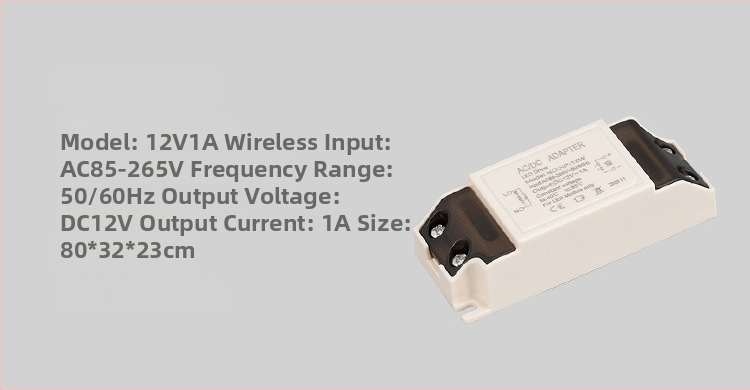 LED prepínacie napájanie s gumovým puzdrom, vstup 12V, výstup 6/12/24/36W, IP20, CE certifikované