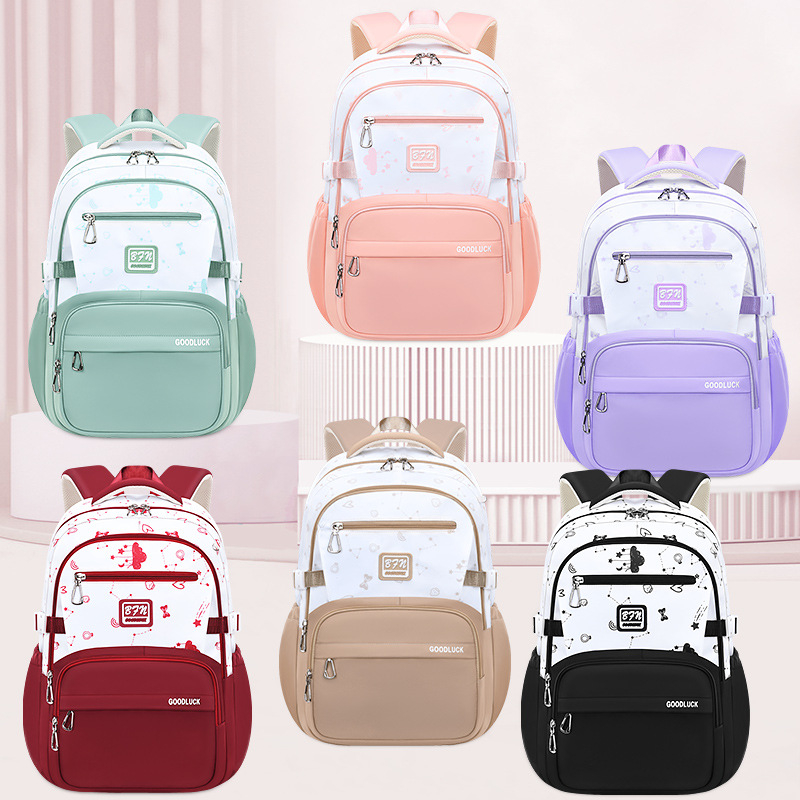 Rucsac pentru elevi – material Oxford; respirabil, impermeabil; ultraușor; design de reducere a încărcării; bretele curbate pentru protecția coloanei vertebrale
