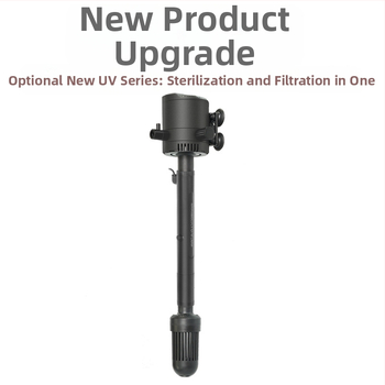 Haiyi υποβρύχια αντλία ενυδρείου με φίλτρο και αερισμό — κατακόρυφος σχεδιασμός, 3-in-1, βάρος 0,375 kg