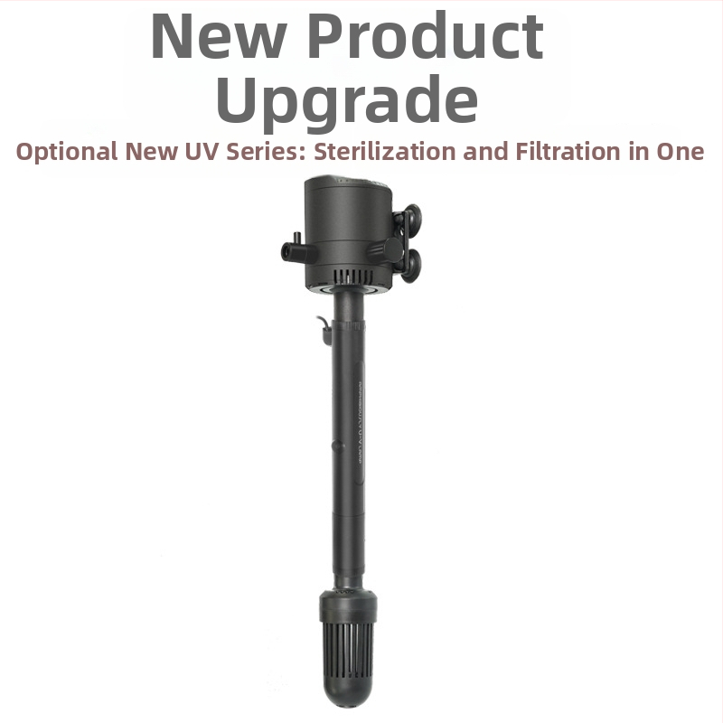 Haiyi υποβρύχια αντλία ενυδρείου με φίλτρο και αερισμό — κατακόρυφος σχεδιασμός, 3-in-1, βάρος 0,375 kg