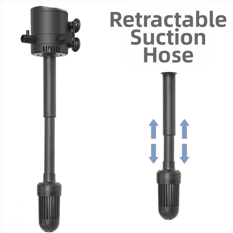 Haiyi υποβρύχια αντλία ενυδρείου με φίλτρο και αερισμό — κατακόρυφος σχεδιασμός, 3-in-1, βάρος 0,375 kg