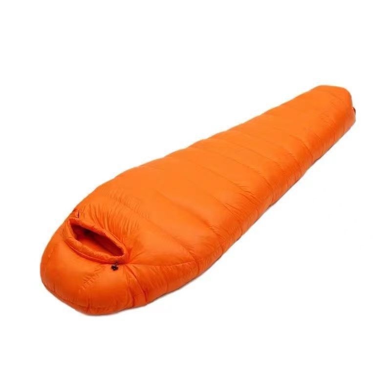 Vanjska vreća za spavanje s perjem – Sub-zero zima, Cape stil, punilo: bijeli guščji puh, tkanina: Peach Skin, podstava: Chunya Spinning