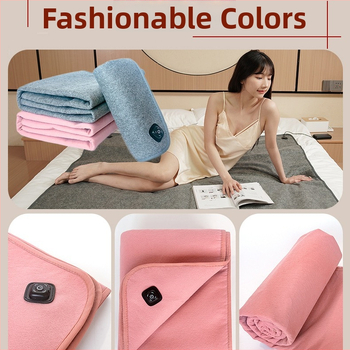 електрическо одеяло, USB захранване, 5V ниско напрежение за отопление, 10W, полиестерно влакно, febory, за общежитие и къмпинг