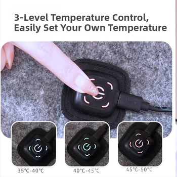 електрическо одеяло, USB захранване, 5V ниско напрежение за отопление, 10W, полиестерно влакно, febory, за общежитие и къмпинг