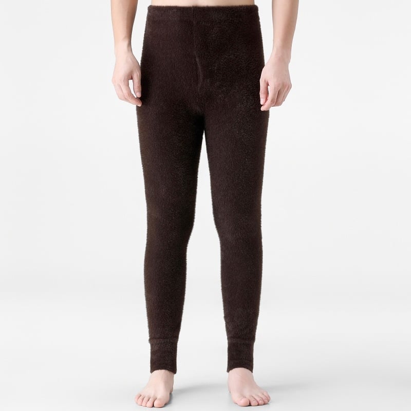 Unisex hlače od mink velura za toplinu, s flisom podstavom, izuzetno debeli zimski osnovni sloj, poliester (301-350 g/m2)