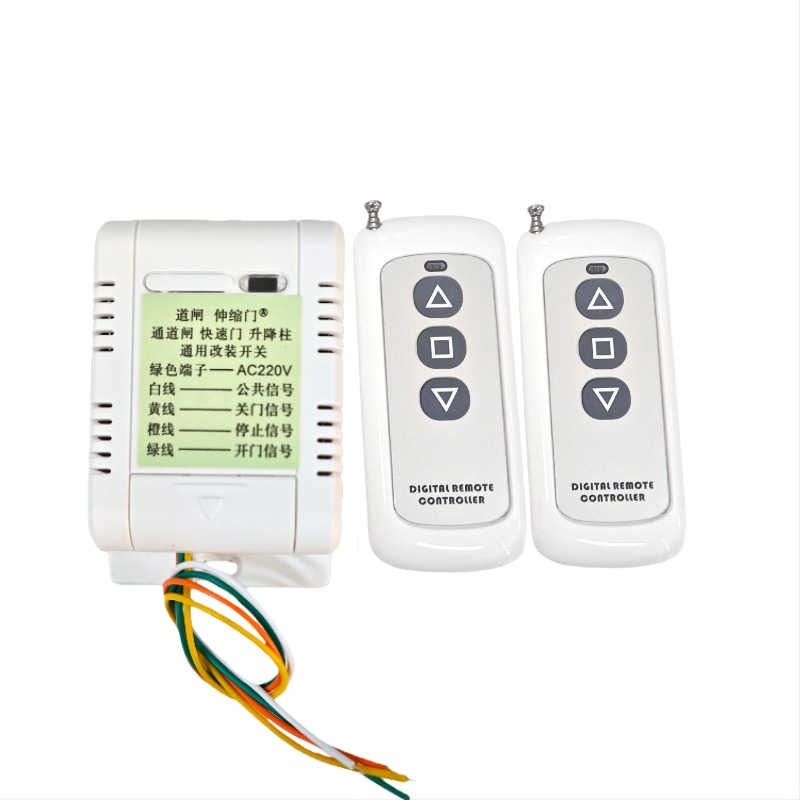 Daljinski upravljački relej za barijerne kapije, ulaz 12-24V/220V, šifrirani prijemnik 315/433MHz, -10 do 70°C, FCC certificiran